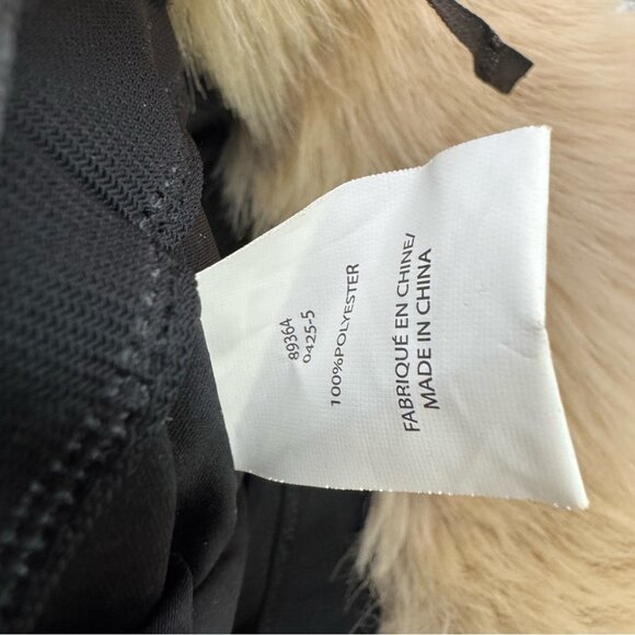 Fur bucket hat furry fuzzy beige blonde Russian style touque winter adjustable main image 5